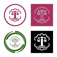 Justice Scale Vector Icon