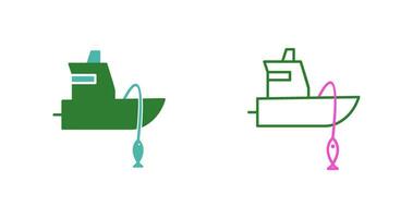 Fishing Boat Vector Icon