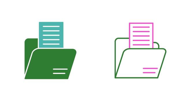icono de vector de carpeta