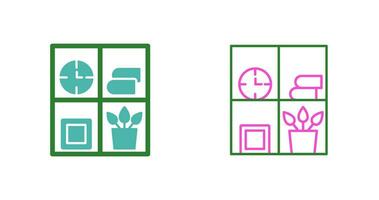 Bookshelf Vector Icon