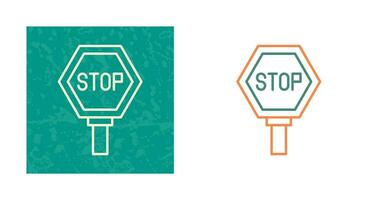 icono de vector de señal de stop