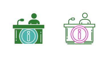 Information Desk Vector Icon