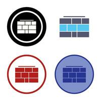 Brick wall Vector Icon