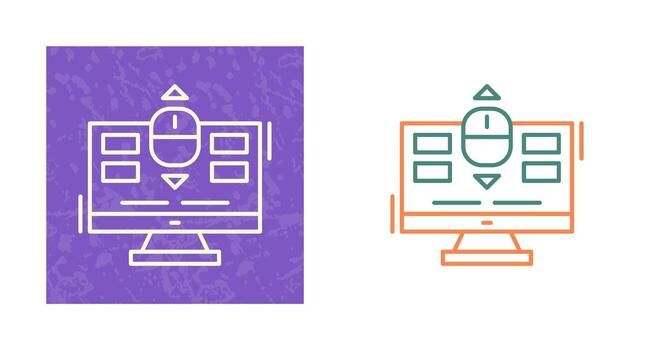 icono de vector de desplazamiento