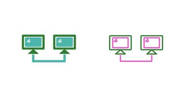 icono de vector de sistemas conectados