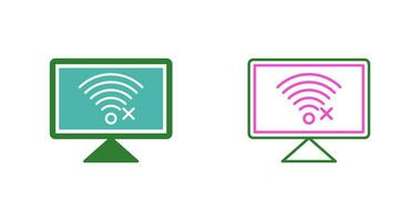 Disconnected Network Vector Icon