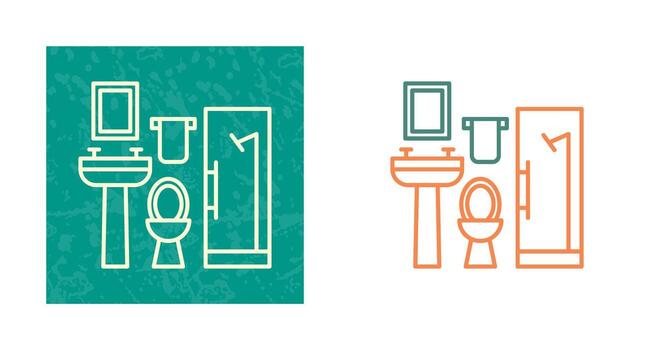 icono de vector de baño