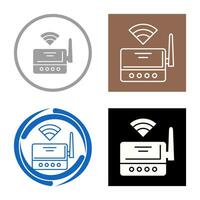 icono de vector de enrutador wifi