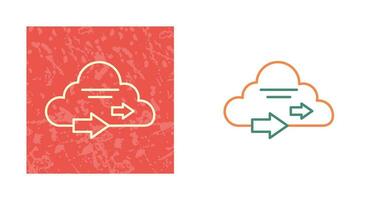 icono de vector de computación en la nube