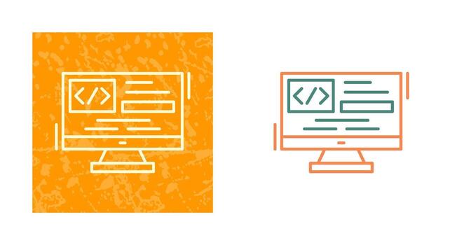 icono de vector de codificación