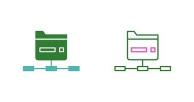 Network Folder Vector Icon