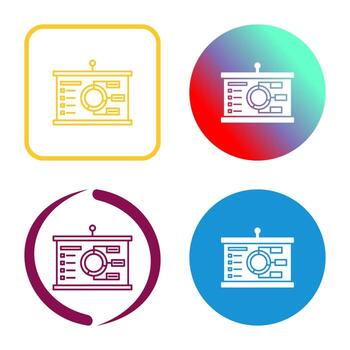 icono de vector de presentación