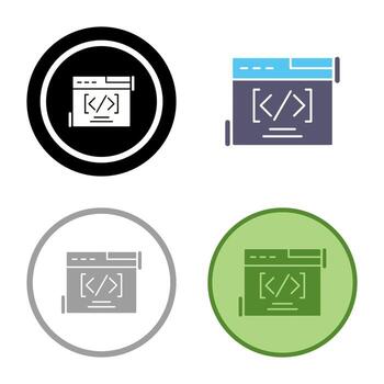 Web Coding Vector Icon