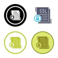 icono de vector de ssl