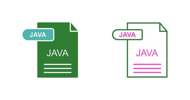 icono de vector de java