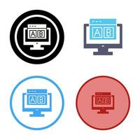 AB Testing Vector Icon