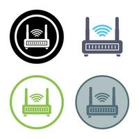 icono de vector de enrutador wifi