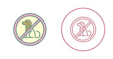 No Pets Vector Icon