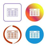 Online Course Vector Icon