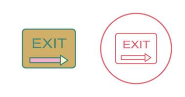 Unique Exit Vector Icon