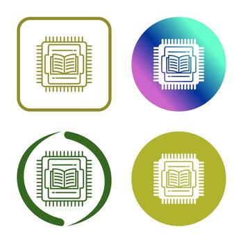 icono de vector de cpu