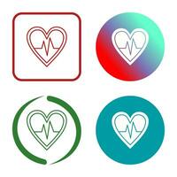 icono de vector de cardiograma