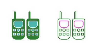 icono de vector de walkie-talkie