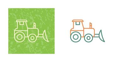 icono de vector de tractor industrial