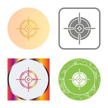 icono de vector de objetivo