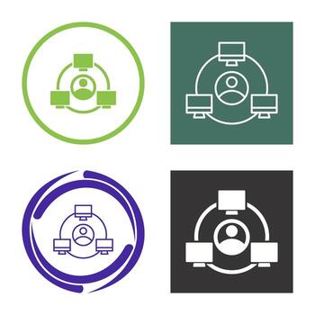 icono de vector de red