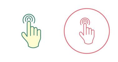 Danger of Hand Press Vector Icon