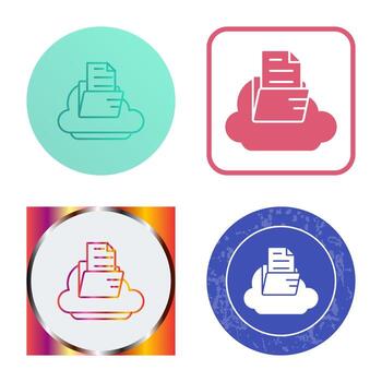 icono de vector de nube