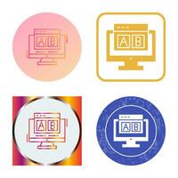 AB Testing Vector Icon