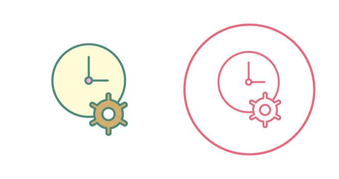 Unique Time Optimization Vector Icon