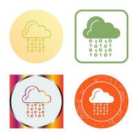 Cloud Coding Vector Icon