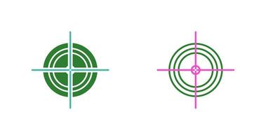 Unique Target Vector Icon