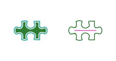 Unique Puzzle Piece Vector Icon