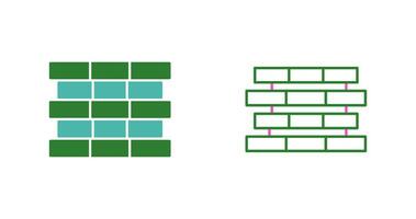 Unique Bricks Vector Icon