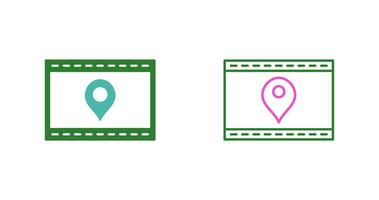 Unique Location Web Advertising Vector Icon