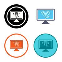 Disconnected Network Vector Icon