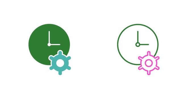 Unique Time Optimization Vector Icon