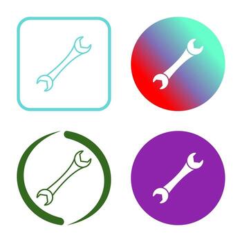 icono de llave inglesa vector