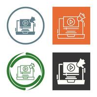 Video Marketing Vector Icon