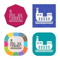 Cargo Ship Vector Icon