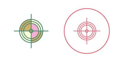 Unique Target Vector Icon