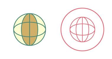 Unique Globe Vector Icon