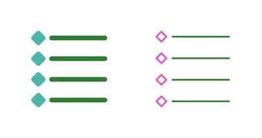 Unique Bulleted list Vector Icon