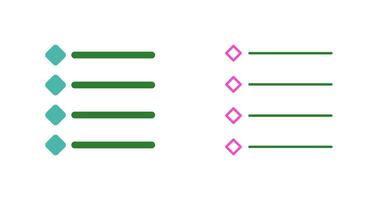 icono de vector de lista con viñetas único