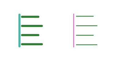 Unique Left Align Vector Icon