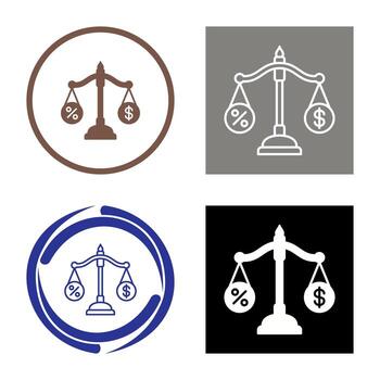 icono de vector de escala